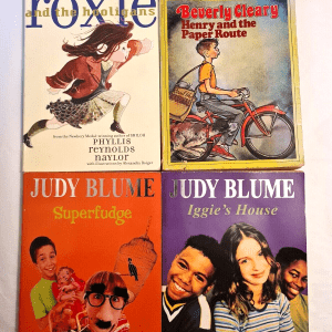 2 Judy Bloom Books 1 Beverly Cleary and Roxie by Naylor LOT of 4 paperbacks