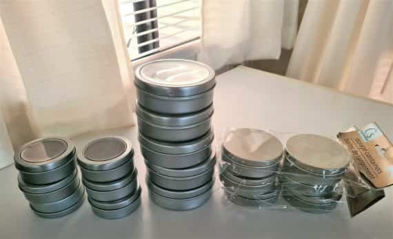 17 NEW Storage Tins 11 Are Magnetic with see through lids Home Organization