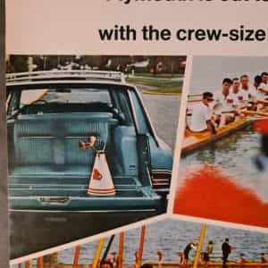 1967 Print Ad Chrysler Plymouth Crew-Size Fury Wagon Advertisement 13 x 10″ BTV