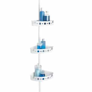 Glacier Bay 1005 805 308 3 Tier Tension Corner Pole Shower Caddy in White