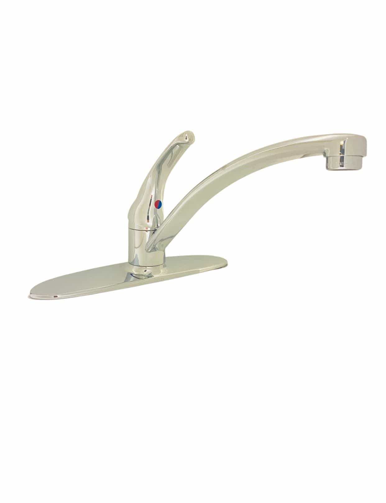 Delta 10901LF Foundations Chrome Single Handle Deck Mount Low Arc