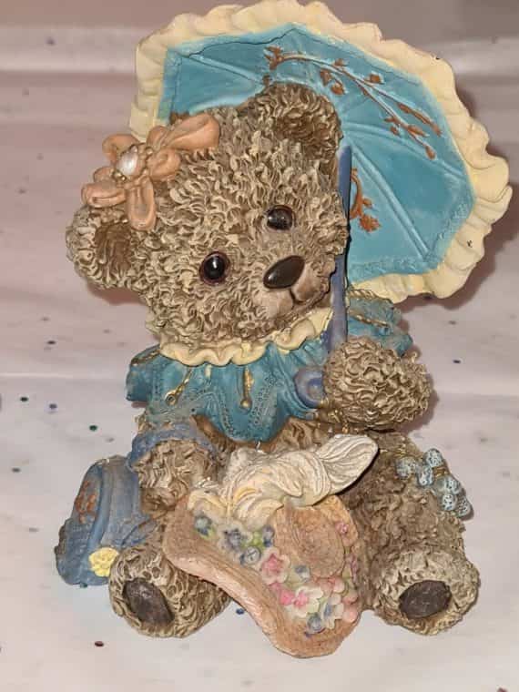 teddy-bear-resin-figurines-lot-of-2-unmarked