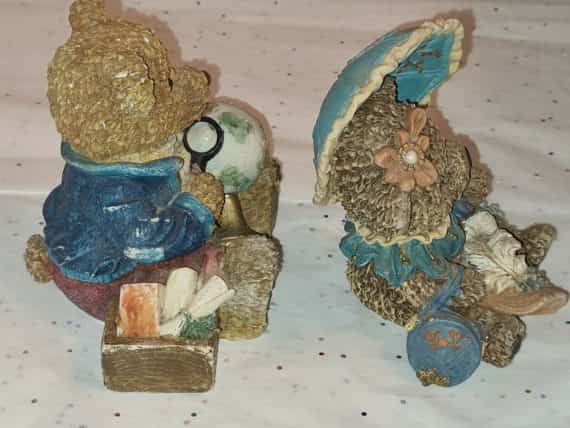 teddy-bear-resin-figurines-lot-of-2-unmarked