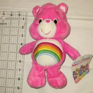 Care Bears Pink Cheer Bear 2014 Just Play 8” Bean Bag Plush American Greetings