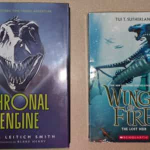 Chronal Engine hardback NEW & Wings of Fire the Lost Heir paperback preowned
