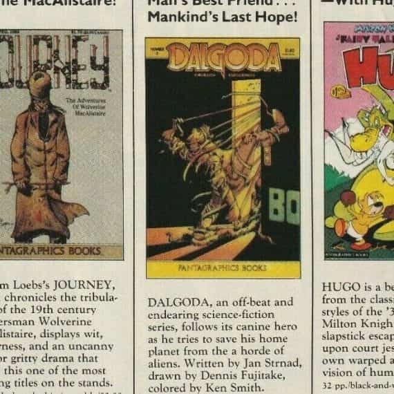 Fantagraphic Books Print Ad 1985 Comic Books Ordering Vintage Advertisement