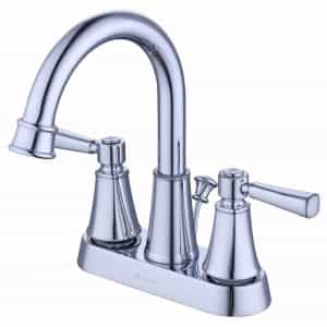 Glacier Bay Melina HD67513W-6C01 4 in. Centerset Double Handle High Arc Bathroom Faucet in Chrome