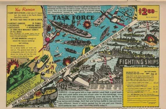 Helen of Troy Task Force Game Print Ad 1984 Fighting Ships 9×6