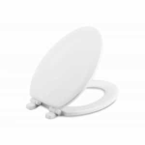Kohler Stonewood K-20466-0 Quiet Close Elongated Closed Front Toilet Seat in White