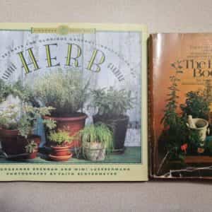 Little Herb Gardens NOS 1993 + The Herb Book preowned 1974 soft cover 2 book lot