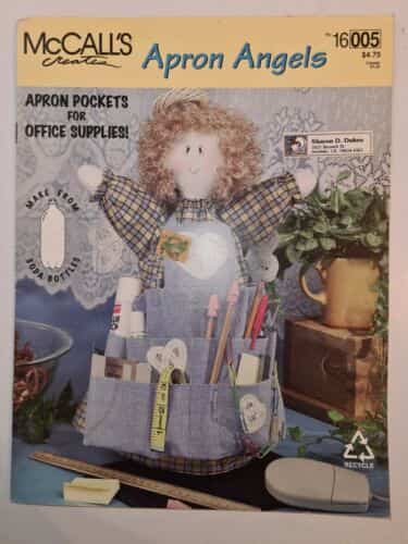 Mccalls Creates Apron Angel and TV Teddy Vintage Patterns and Instructions 16005