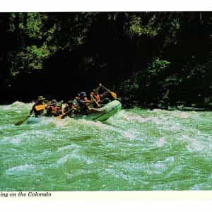 Rafting the Upper Colorado River Postcard Photo by R.C. Bishop