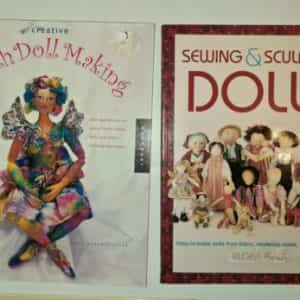 Sewing and Sculpting Dolls + Cloth Doll Making Books 2003 and 1997 Soft Cover