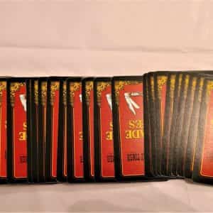 SHRADE KNIVES Playing Cards COMPLETE 54 CARD Deck UNCLE HENRY OLD TIMER NO BOX