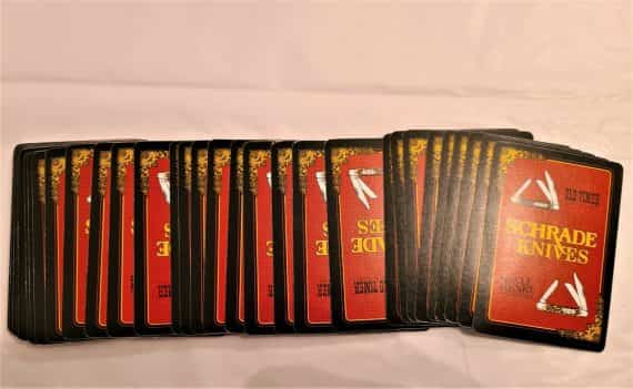 SHRADE KNIVES Playing Cards COMPLETE 54 CARD Deck UNCLE HENRY OLD TIMER NO BOX