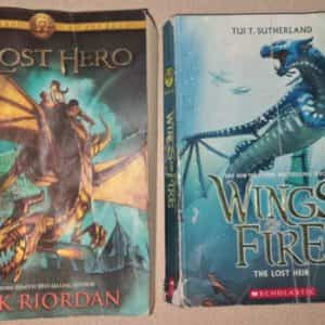 The Lost Hero (Heroes of Olympus, Book 1) & Wings of Fire the Lost Heir paperbac