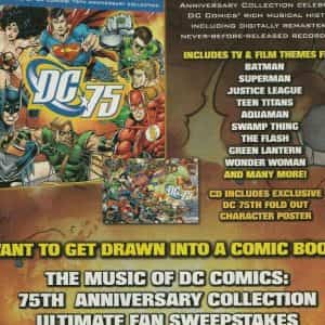 The Music of DC Comics Print Ad 2010 75th Anniversary Collection Fan Sweepstakes