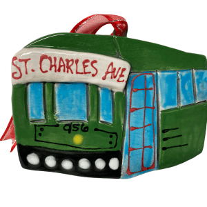 Trolley Car St Charles Ave Ornament 3D New Orleans Louisiana Handmade