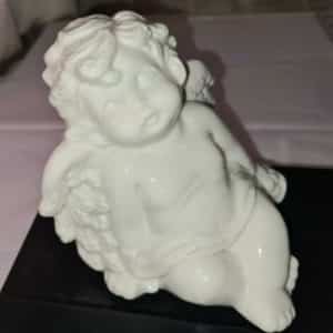 Vintage Angel Baby Cherub White Ceramic Porcelain GORGEOUS child