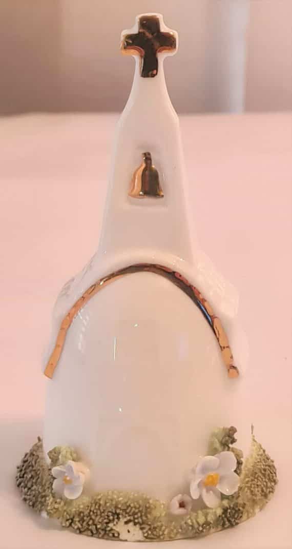 Vintage Enesco Church Bell Maruri Masterpiece Bone China Sugared Edge 1979 – ORL