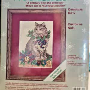 Weekenders Christmas Kitty Counted Cross Stitch Kit Donna Race Sealed 2000