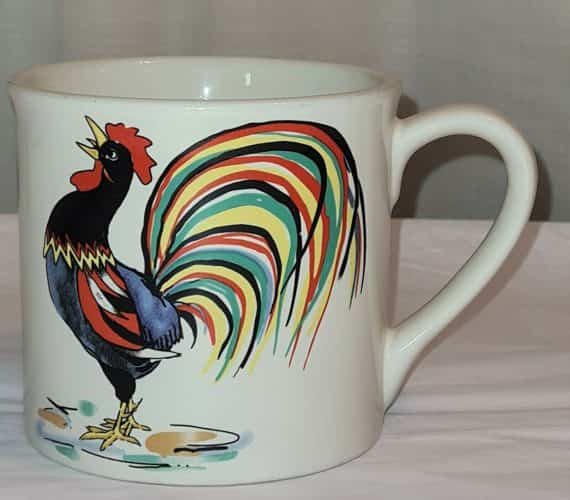Westwood El Gallo Coffee Cup Mug Rooster Farmhouse Boho Artsy