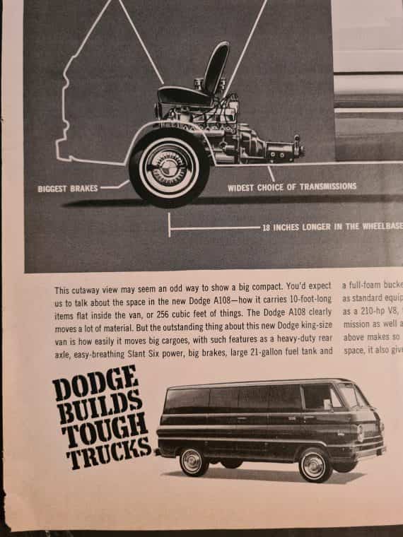 1967-dodge-a108-king-size-van-vintage-original-advertisement-print-ad-1013