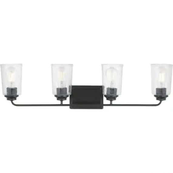 hampton-bay-1017hbmbdi-evangeline-32-375-in-4-light-matte-black-farmhouse-bathroom-vanity-light-with-clear-seeded-glass-shades
