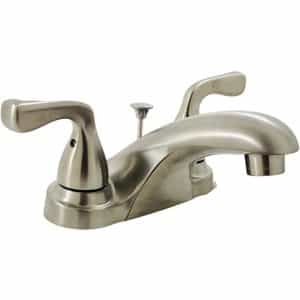 Delta B2511LF-SSPPU-ECO Foundations 4 in. Centerset 2-Handle Bathroom Faucet in Brushed Nickel