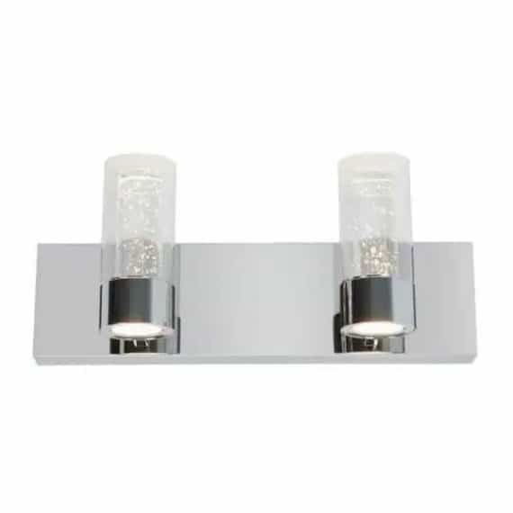 Artika VAN2-RT Essence 15.9 in. 2-Light Chrome LED Modern Bath Vanity Light Bar for Bathroom