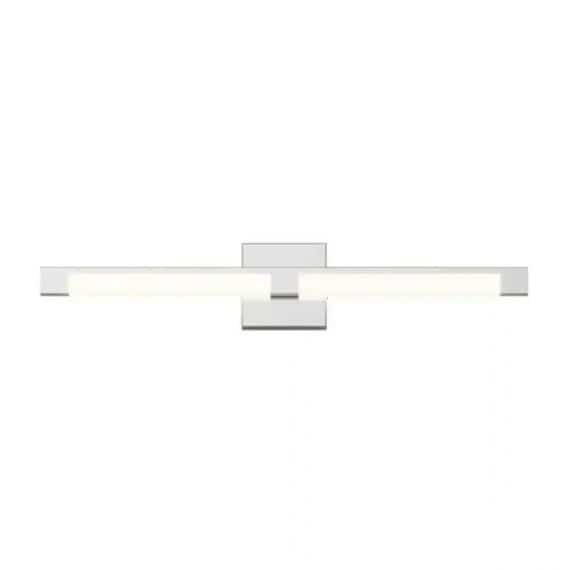 Artika VAN-TROC-HD2CR Tivoli 27 in. 1-Light Chrome LED Modern Bath Vanity Light Bar for Bathroom