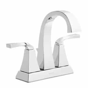 Glacier Bay 1003421392 Leary Curve 4 in. Centerset 2-Handle High-Arc Bathroom Faucet in Chrome
