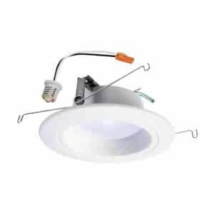 Halo RL56069S1EWHR RL 5 in. and 6 in. 2700K-5000K White Integrated LED Recessed Ceiling Light Trim at Selectable CCT, (665 Lumens)