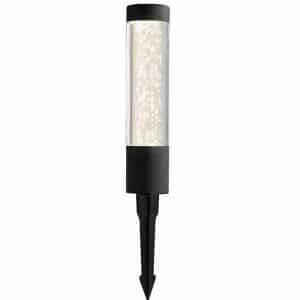 Hampton Bay 62909 Low Voltage Black 40 Lumens White Color Changing Integrated LED Bollard Light with Remote; Weather/Water/Rust Resistant