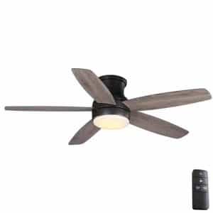 Home Decorators Collection 59253 Ashby Park 52 in. White Color Changing Integrated LED Bronze Ceiling Fan with Light Kit and Remote Control