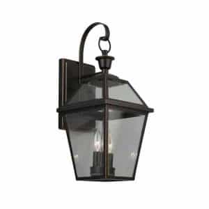 Home Decorators Collection JLW1612A-3 French Quarter Gas Style 2-Light Outdoor Wall Lantern Sconce
