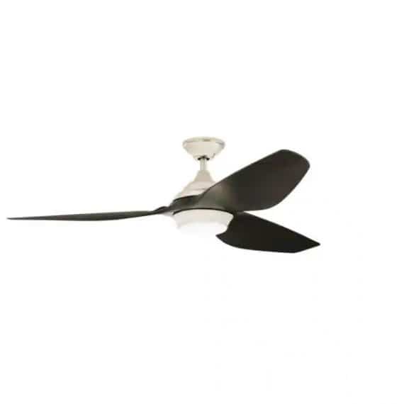 Home Decorators Collection YG638A-BN Bachton 60 in. LED DC Motor Brushed Nickel Ceiling Fan