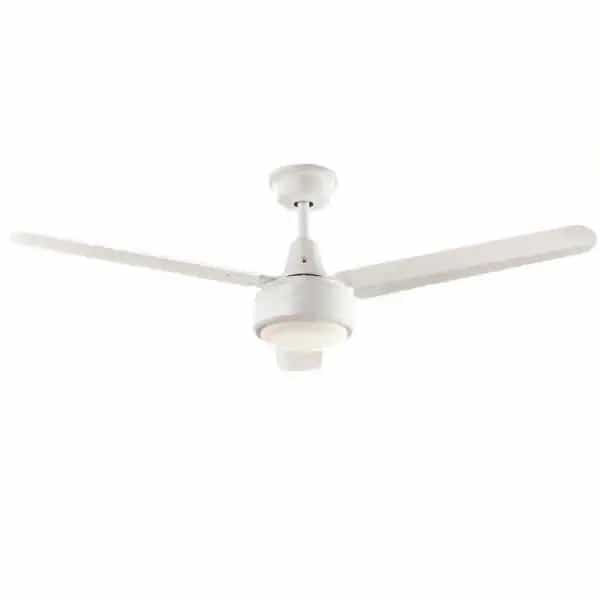 Home Decorators Collection YG922B-MBK Merryn Pointe 52 in. Integrated LED Indoor/Outdoor White Ceiling Fan with Light Kit and Wall Control
