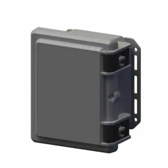 Serpac I152HL,TGBG 9.7 in. L x 8.2 in. W x 5.5 in. H Polycarbonate Gray Hinged Latch Top Cabinet Enclosure with Gray Bottom