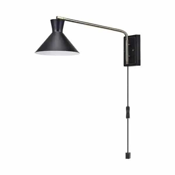 globe-electric-51428-waldwick-1-light-matte-black-plug-in-or-hardwire-wall-sconce-with-antique-brass-accent-and-led-bulb-included