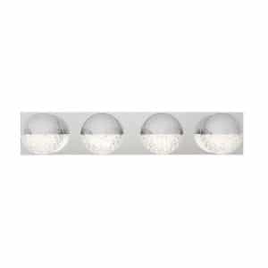 Artika VAN-CA Carat 27 in. 4-Light Chrome LED Modern Bath Vanity Light Bar for Bathroom