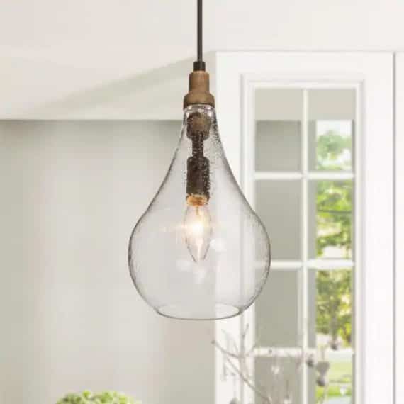 lnc-a03545-modern-farmhouse-pendant-1-light-rustic-coastal-pendant-light-with-vintage-wood-base-and-water-drop-seeded-glass-shade