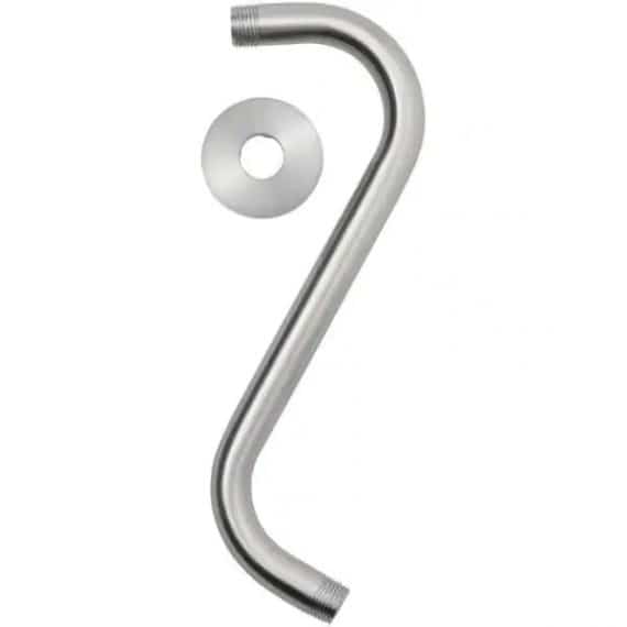 glacier-bay-3075-514-11-in-s-style-shower-arm-and-flange-in-brushed-nickel