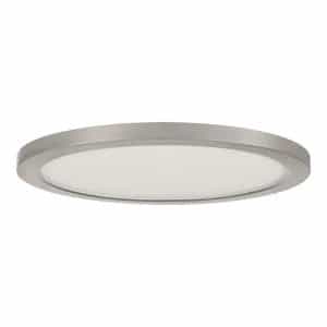 Commercial Electric LC0000155-01/BN 15 in. Brushed Nickel New Ultra-Low Profile Integrated LED Flush Mount 5CCT (2-Pack)