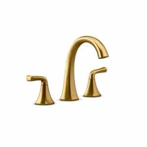 KOHLER K-R28797-4D-2MB Sundae 8 in. Widespread 2-Handles Bathroom Faucet in Vibrant Brushed Moderne Brass