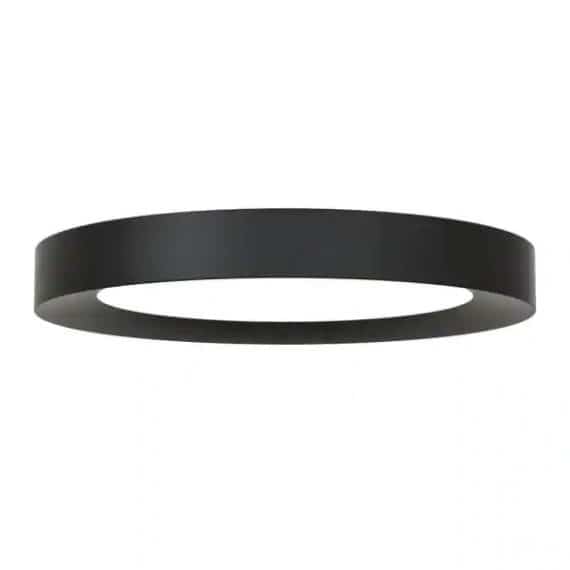 Home Decorators Collection JXM3011LL/MB Calloway 15 in. Matte Black Selectable LED Flush Mount