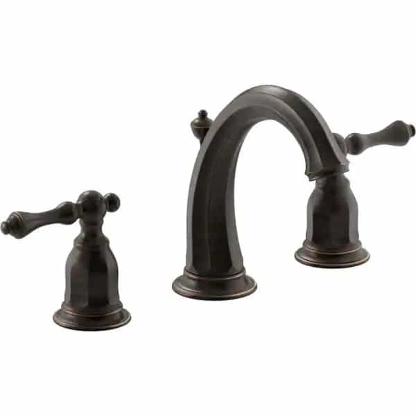 KOHLER K-13491-4-2BZ Kelston 8 in. Widespread 2-Handle Water-Saving Bathroom Faucet in Oil-Rubbed Bronze