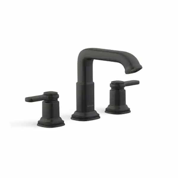 KOHLER Numista 8 in. Widespread 2-Handle Bathroom Faucet in Matte Black