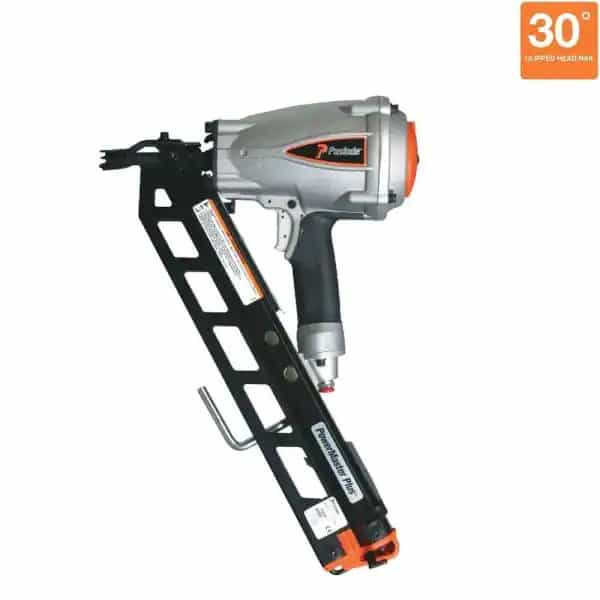 Paslode 501000 Pneumatic 3-1/2 in. 30-Degree PowerMaster Plus Clipped-Head Framing Nailer