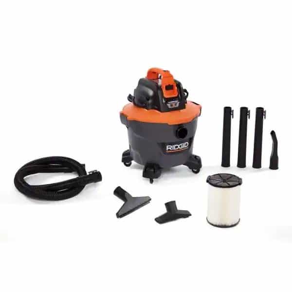 RIDGID HD0918 9 Gal. 18-Volt Cordless NXT Wet/Dry Shop Vacuum (Tool Only) with Filter Hose and Accessories